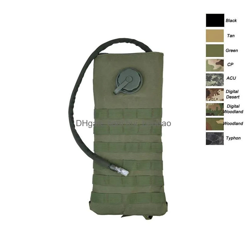 outdoor sports tactical hydration pack camouflage molle bag assault combat 2.5l/3l pouch water pouch no11-605