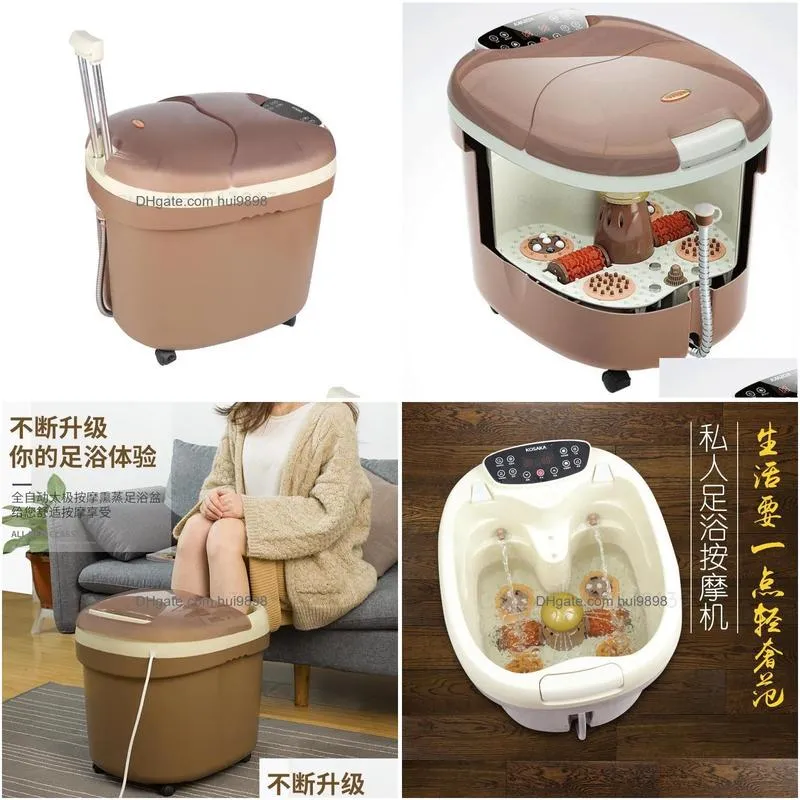 foot tub automatic deep footbath constant temperature heating home electric massage foot bath barrel1