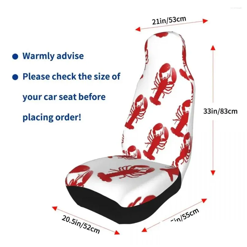 car seat covers red lobster repeating pattern cover custom printing universal front protector accessories cushion set