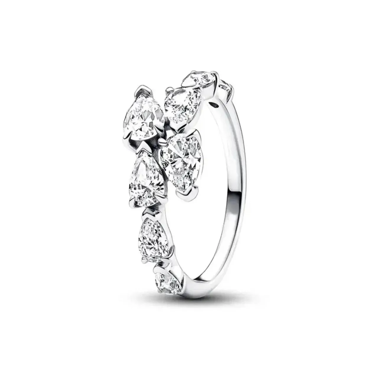 Wedding Rings Authentic Fit Women Rings Charms Charm Luxury Sparkly Flower Drop Ring Drop Delivery Jewelry Ring Otxju