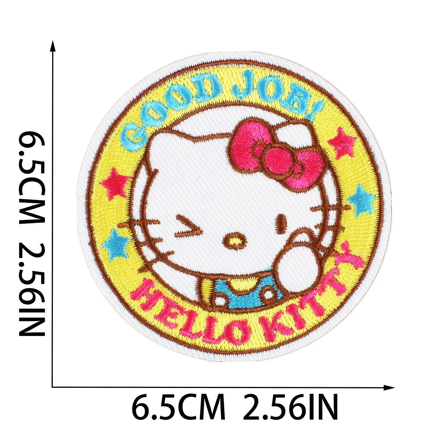 baby girl cats embroidery sewing notions cartoon iron on badge for clothes jeans bags kids t-shirts diy es