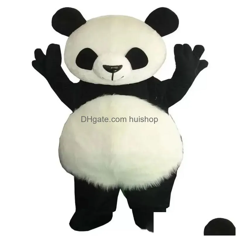 panda apparel mascot costume halloween christmas cartoon character outfits suit advertising leaflets clothings carnival unisex adults