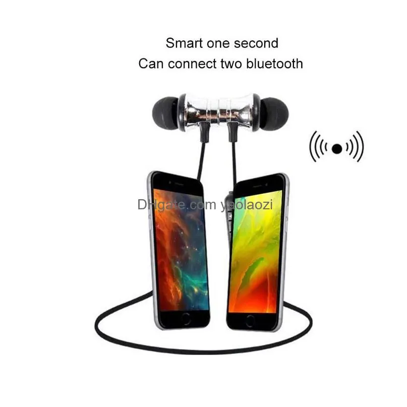 xt-11 wireless sports headset xt11 bluetooth 4.2 hd stereo earphone magnetic headphones noise canceling with retail package