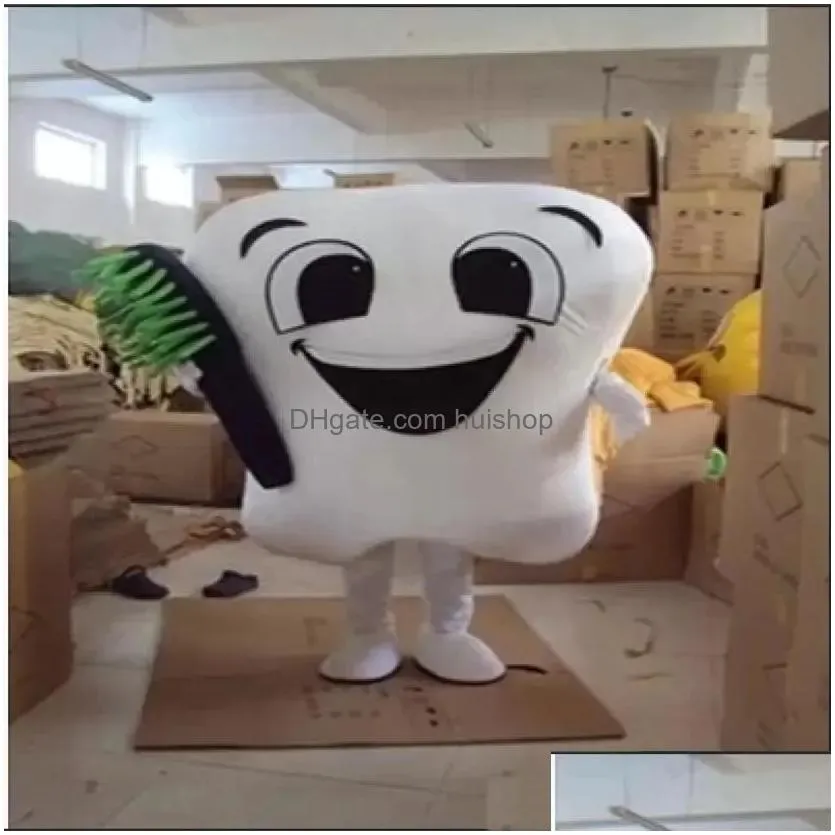 halloween tooth mascot costume high quality customize cartoon anime theme character adult size christmas carnival fancy dress