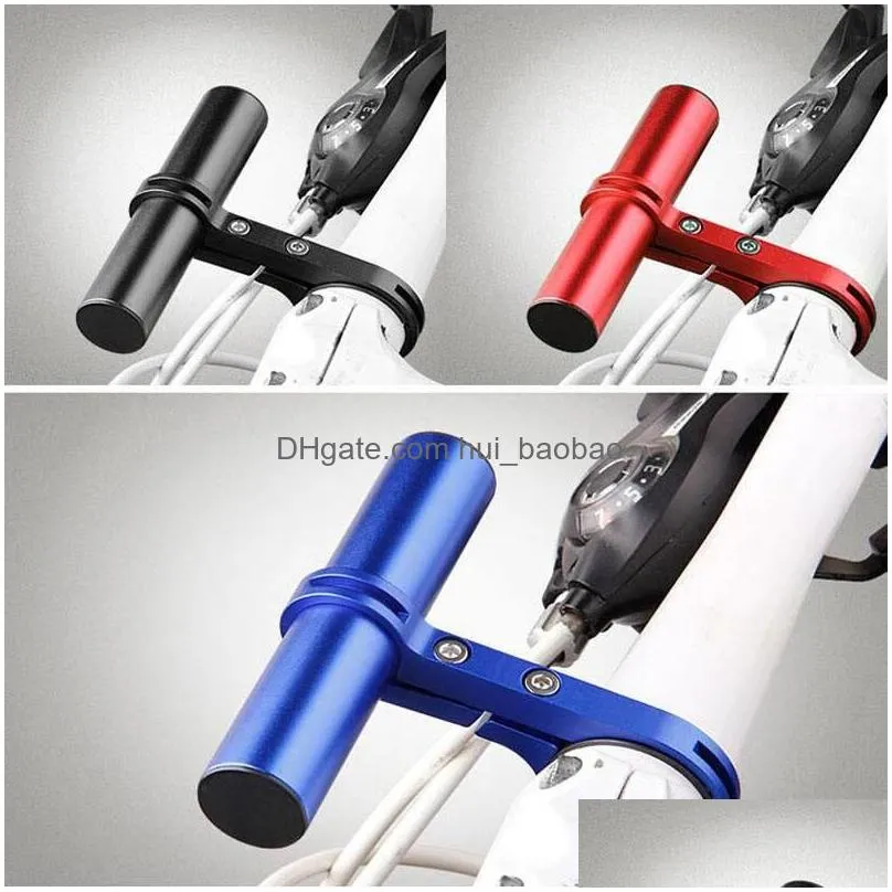 bike handlebars components handlebar extender aluminum alloy bracket extension for bicycle speedometer mount headlight lamp hold