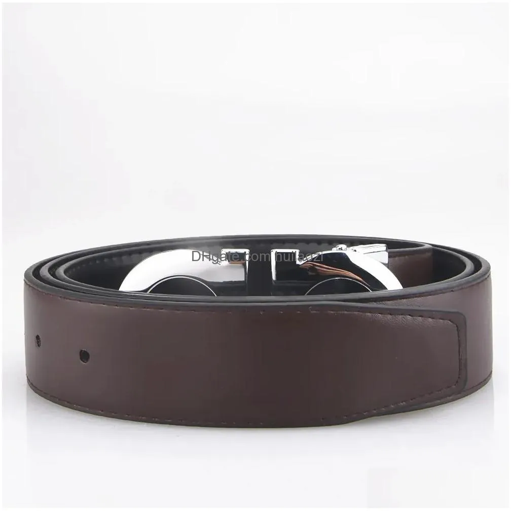 2023 smooth leather belt luxury belts designer for men big buckle male chastity top fashion mens whole 105125cm6549408