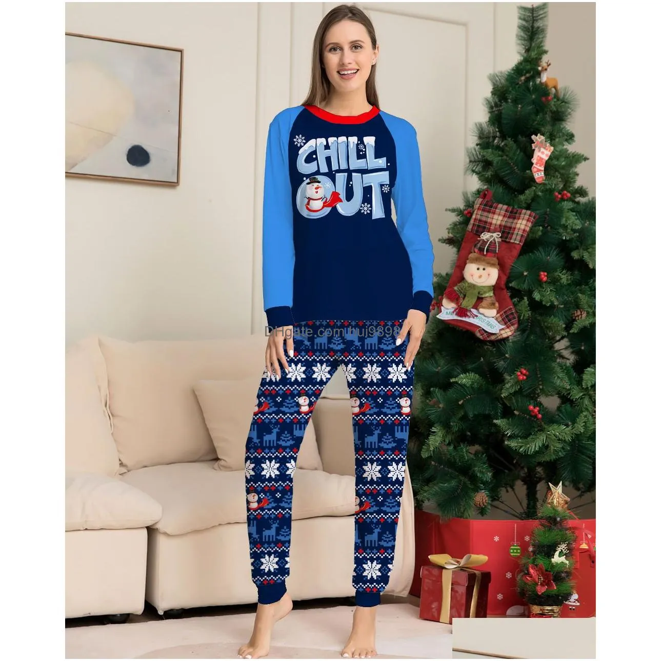 family matching outfits xmas matching clothing christmas pajamas santa claus letter printing adult kids suit baby jumpsuit family pjs