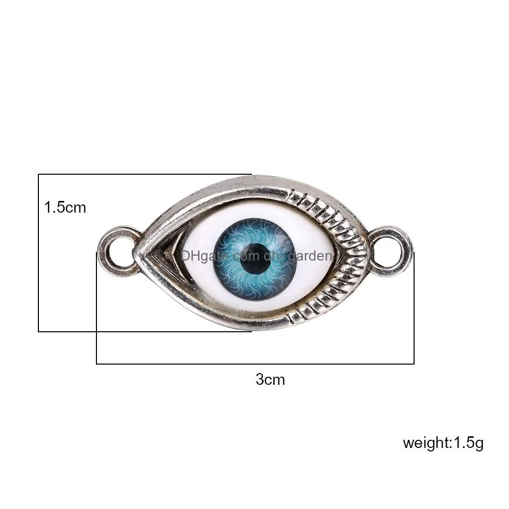Charms Newest Crystal Evil Blue Eye Pendants Charm For Hat Bracelet Necklace Lucky Sliver Plated Alloy Jewelry Accessories D Dhgarden Dh7Sp