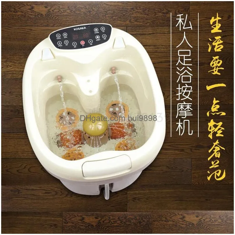 foot tub automatic deep footbath constant temperature heating home electric massage foot bath barrel1