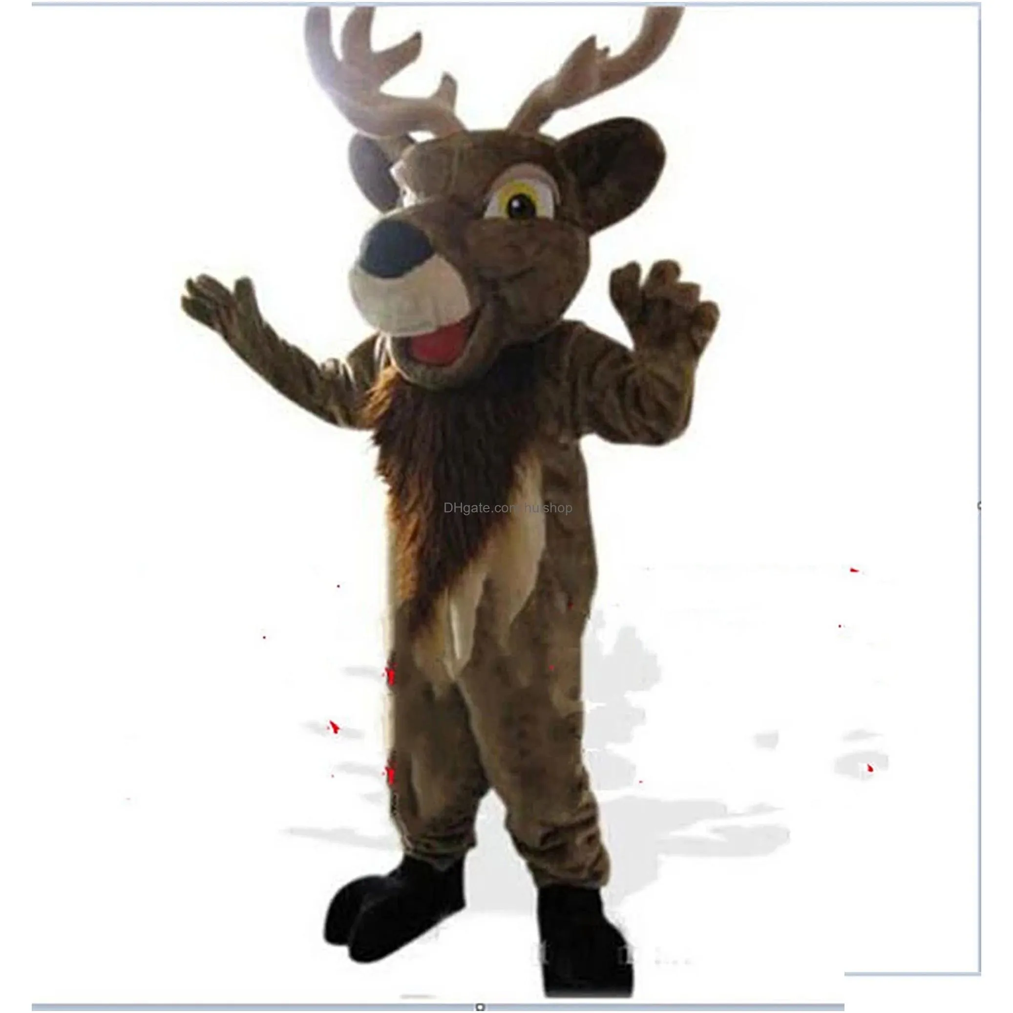 elk mascot costume suit party game fancy dress outfits clothing advertising promotion carnival halloween character adult
