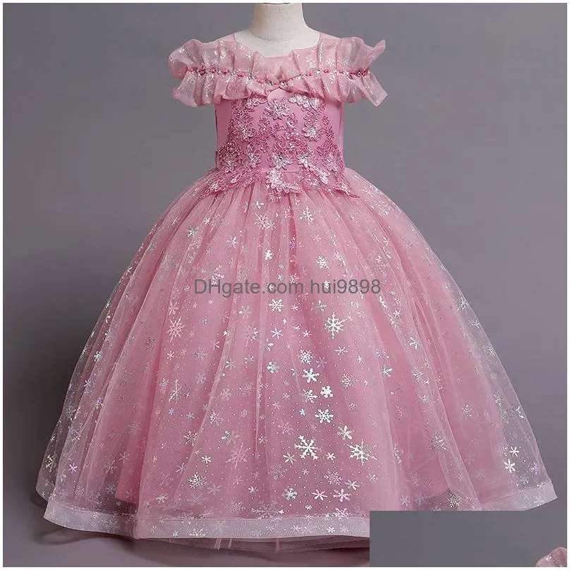 girls dresses flower girls dress princess wedding party dresses children kids ball gown christmas vestidos baby teenager clothes for 312 year