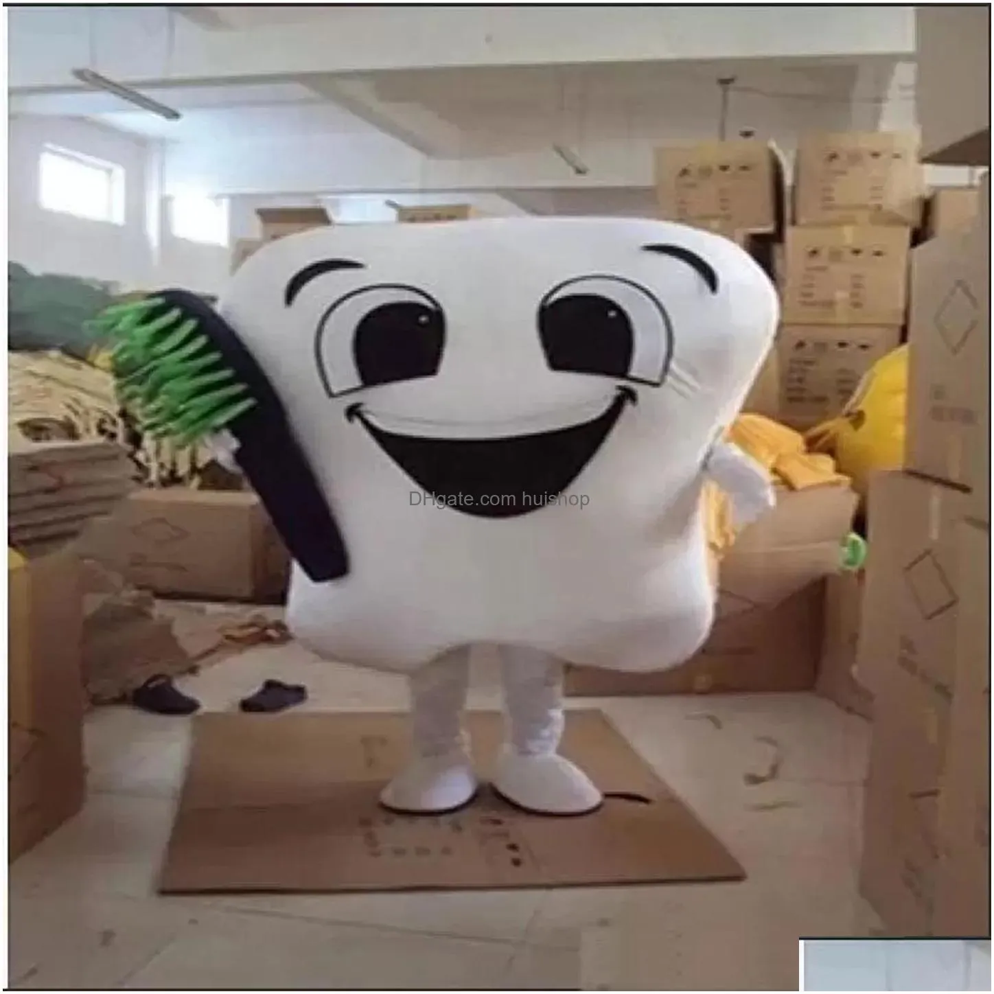 halloween tooth mascot costume high quality customize cartoon anime theme character adult size christmas carnival fancy dress