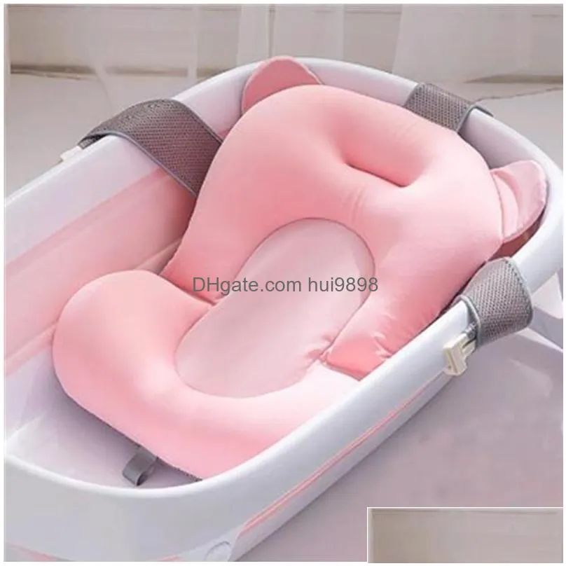 bathing tubs seats baby bath tub pad non-slip bathtub mat born safety security support cushion pillow seat shower gifts