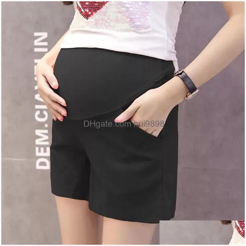 maternity bottoms 2023 summer pants women pregnant thin loose pregnancy shorts belly support cotton womens