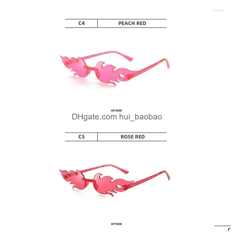 outdoor eyewear glasses candy color sunglasses flame all-in-one mirror portable