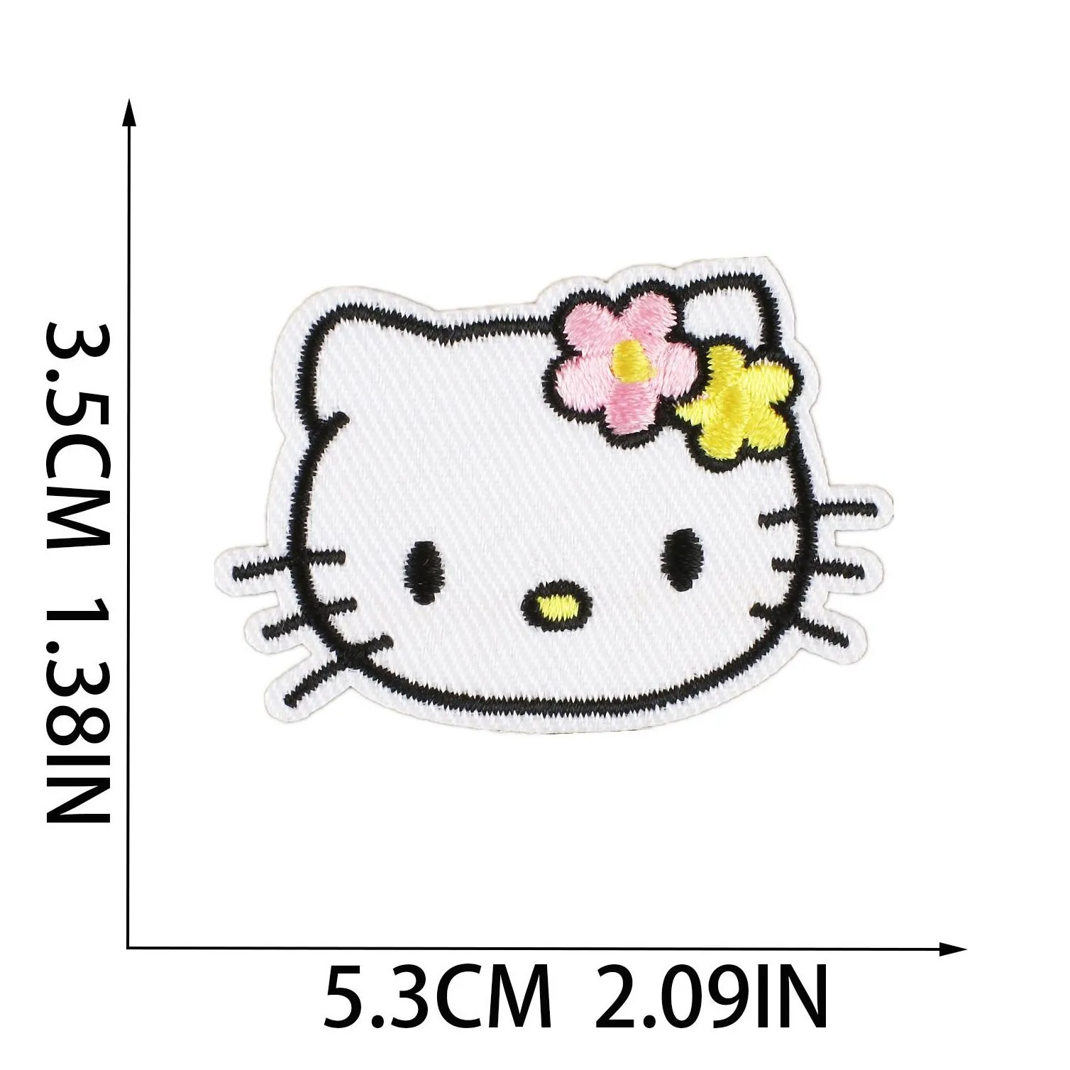 baby girl cats embroidery sewing notions cartoon iron on badge for clothes jeans bags kids t-shirts diy es