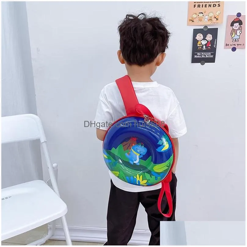 childrens fashion three dimensional hard shell material purse kindergarten schoolbag korean cartoon cute girl boy baby backpack