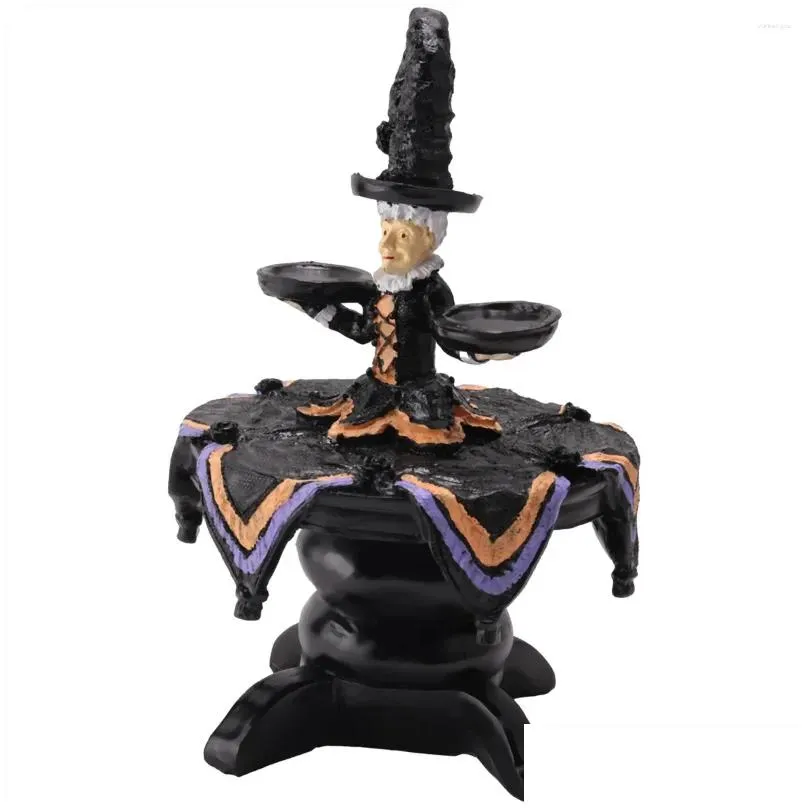jewelry pouches halloween witch display stand tray resin crafts desktop decoration ornaments