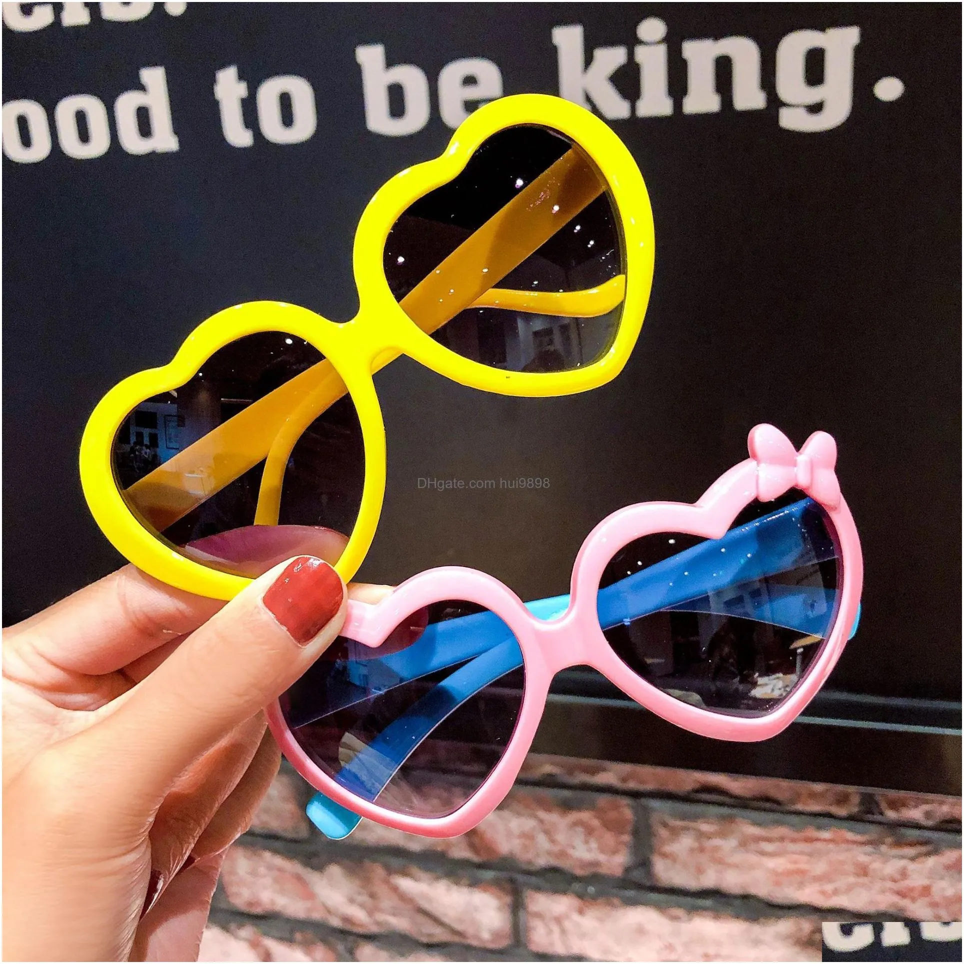 childrens lovely sunglasses shade sunscreen simple cartoon candy boys and girls baby glasses toys jewelry wholesale