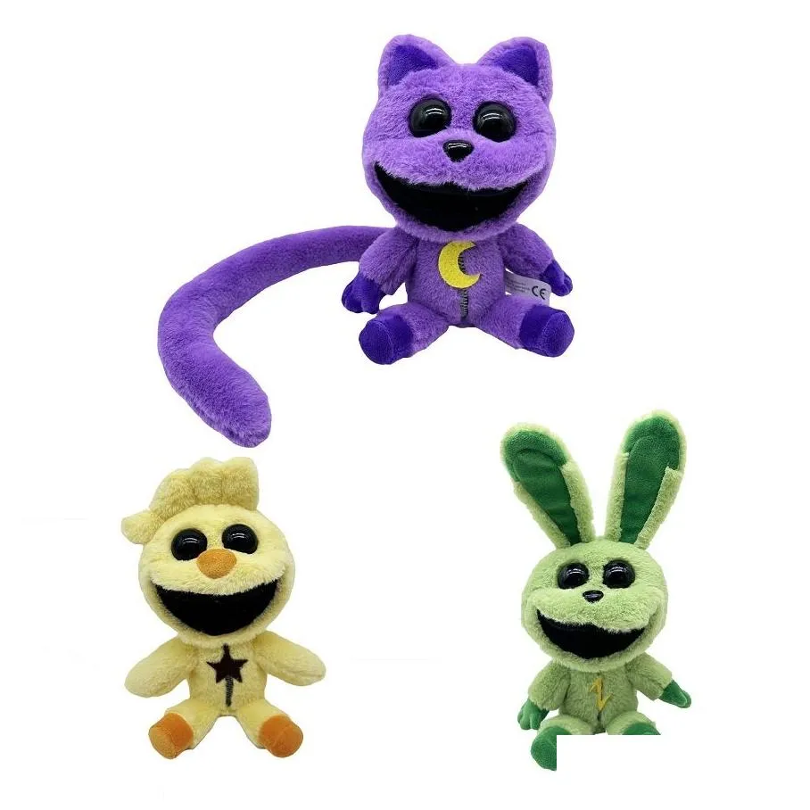 hot selling plush toys, smiling small animals, rabbits, cats, dogs, bears, soft horror, smiling animal series plush toy gifts