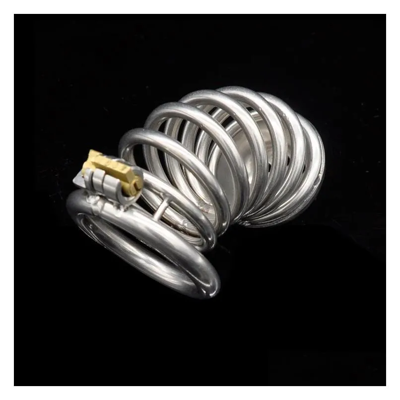 Other Health & Beauty Items 4 Styles Male Chastity Short Cock Cage Stainless Steel Penis Ring Belt Device Bondage Restraint Bdsm Toys Ota2F