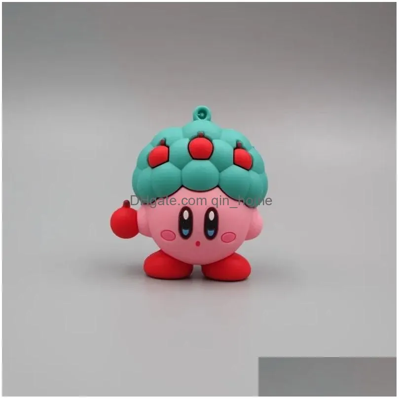 party favor anime figure kawaii kirby stars different shapes pvc model toys boys and girls toys birthday gifts for friends or children