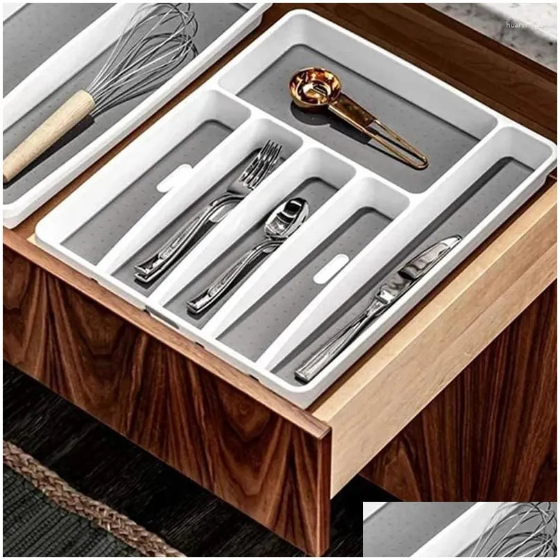 chopsticks cutlery storage knife fork tray drawer tableware organizer spoon plastic separation block holder