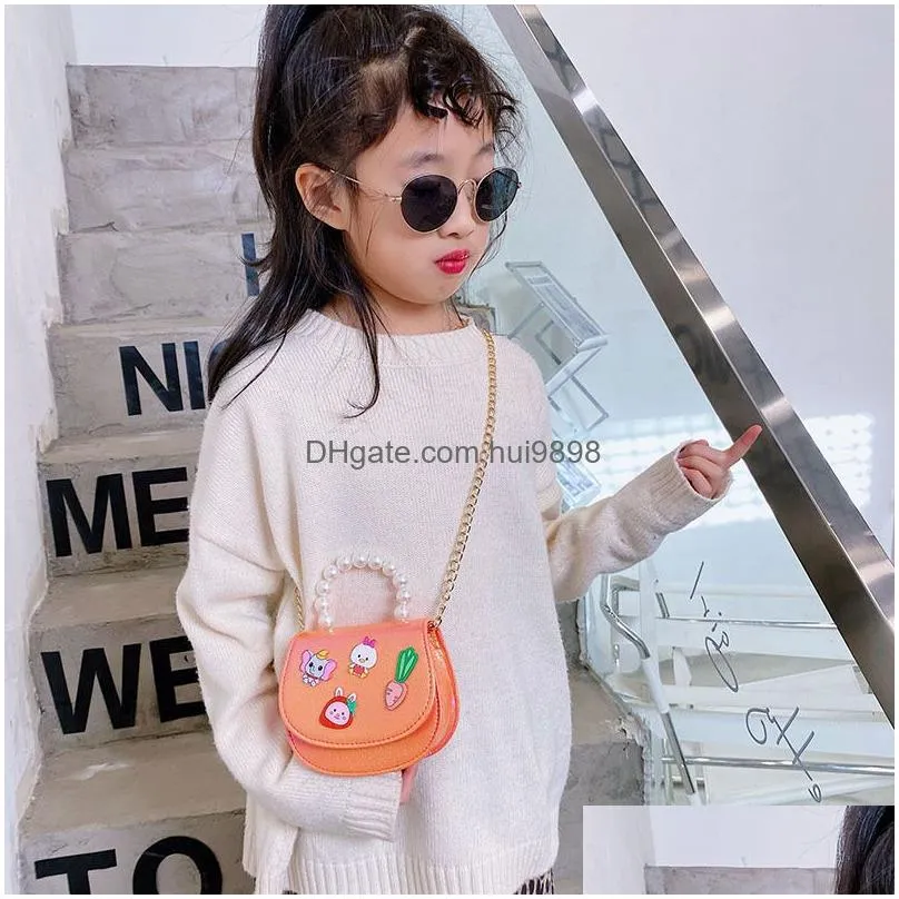 korean fashion girls animal slung cartoon cloth purse personality foreign style little princess one shoulder zero bag mini pearl childrens