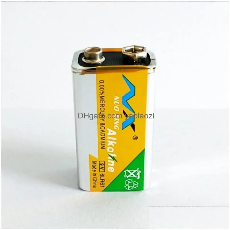 9v alkaline battery 600mah 9v 6lr61 high capacity dry battery for heater electronic organ