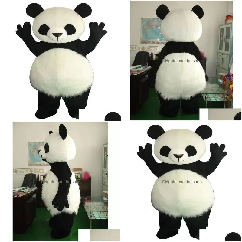 panda apparel mascot costume halloween christmas cartoon character outfits suit advertising leaflets clothings carnival unisex adults