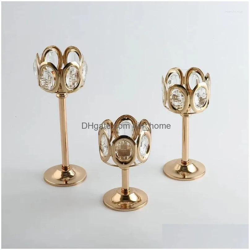 candle holders candlestick crystal metal coffee dining table stand candlesticks wedding christmas home decoration
