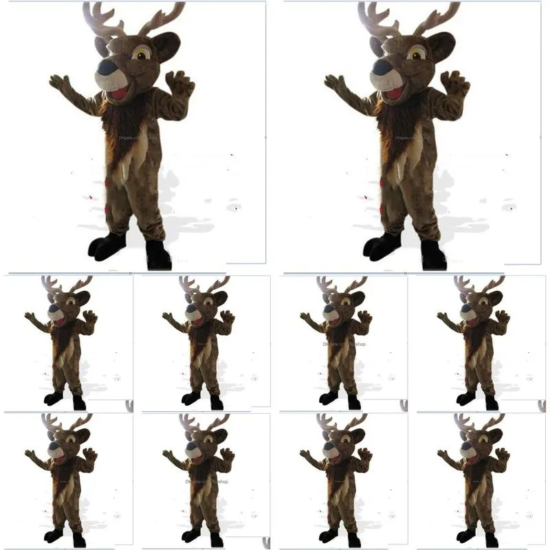 elk mascot costume suit party game fancy dress outfits clothing advertising promotion carnival halloween character adult