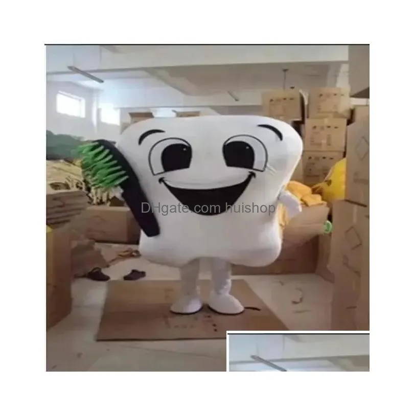 hallowee tooth mascot costume cartoon anime theme character carnival adult unisex dress christmas fancy performance party dress