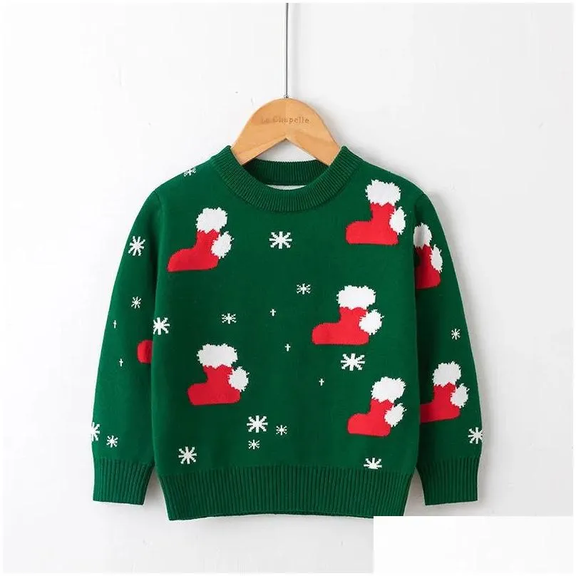  fashion xmas sweaters kids fashion winter sweater casual elk tree printed pullover baby boys girls christmas jumper 22 styles