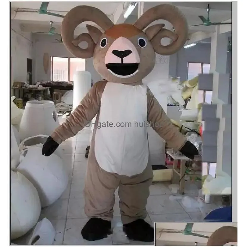 Mascot Factory Big Horn Goat Sheep Costume For Adt To Wear Drop Delivery Apparel Costumes Dhd8S