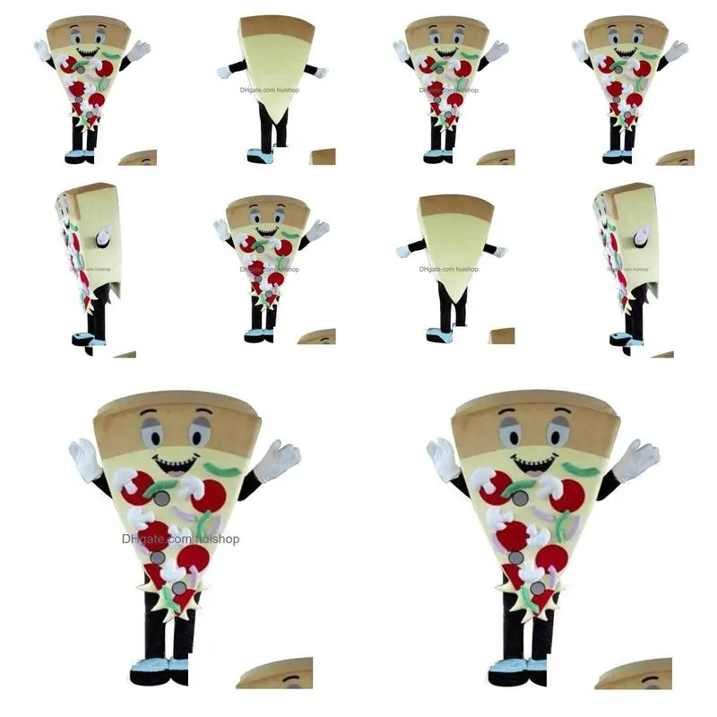 Mascot Halloween Tasty Pizza Costumes Cartoon Character Adt Women Men Dress Carnival Unisex Adts Drop Delivery Apparel Dhz3N