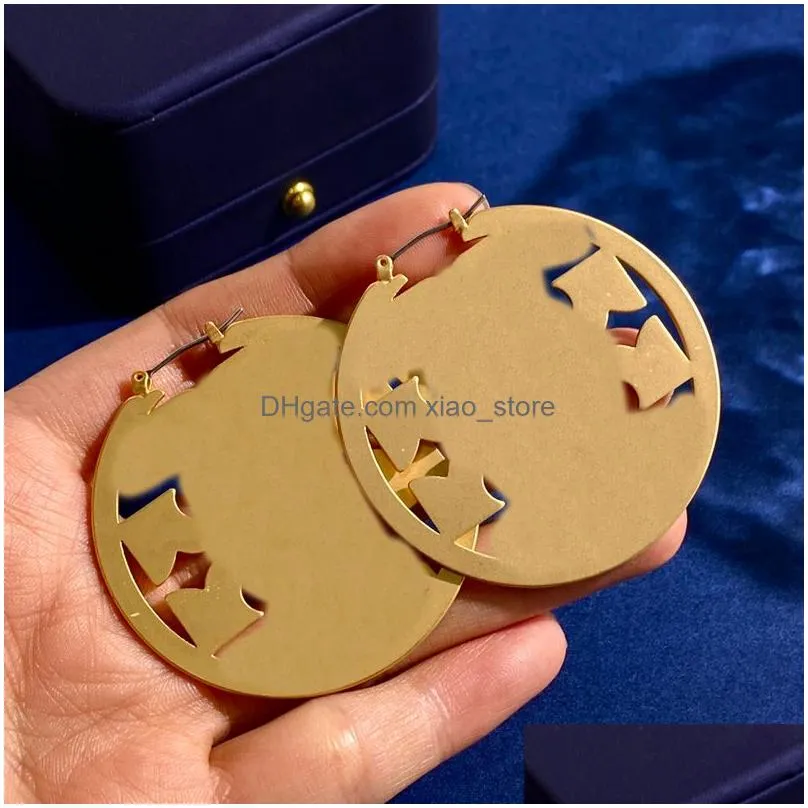 hoop earings designer jewelry 5cm studs earring gold hoops luxurys6130299