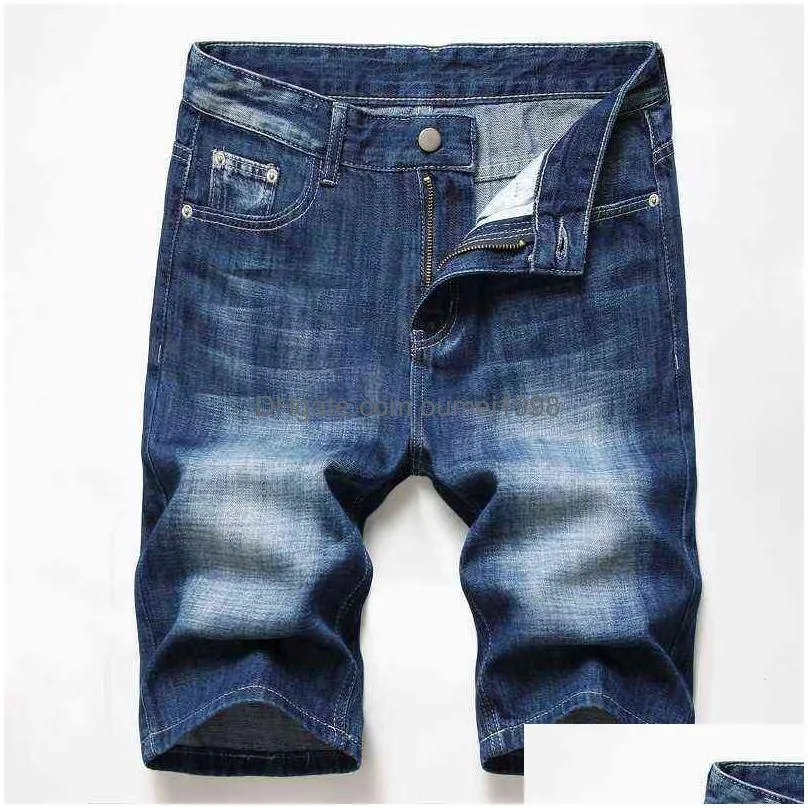 Men`S Shorts 2021 New Fashion Mens Ripped Short Jeans Brand Clothing Bermuda Homme Cotton Casual Shorts Men Denim Male Plus Size 42 D Dh3Lx