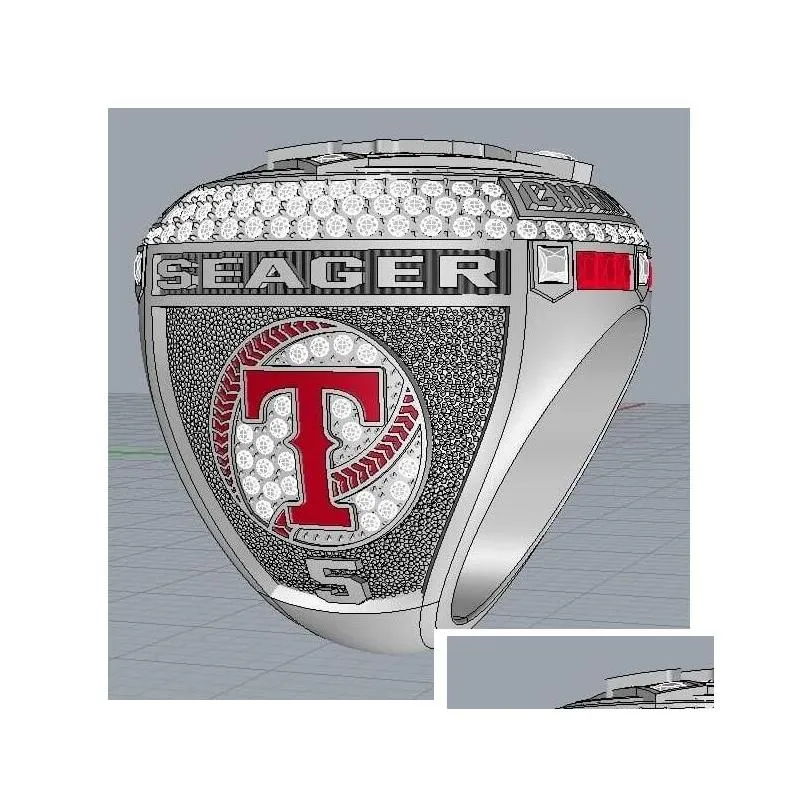 2022 2023 baseball rangers seager team champions championship ring with wooden display box souvenir men fan gift brithday