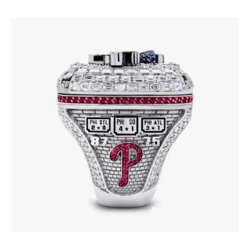 2022 2023 philadelphia world series baseball team championship ring sport souvenir men fan gift wholesale hip hop punk jewelry