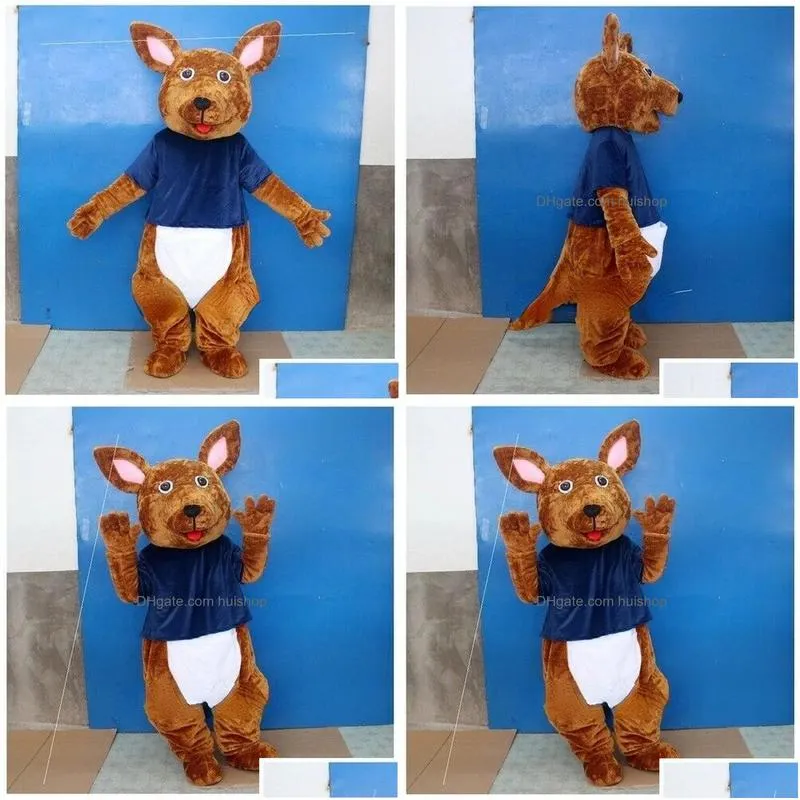 Mascot Kangaroo Costume Set Party Game Advertising Halloween Christmas Drop Delivery Apparel Costumes Dhgrq