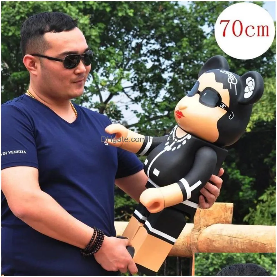 bearbrick 28cm violent bear building blocks xiong xiang grandma tide brand ornaments doll hand-made blind box g-dragon gd children