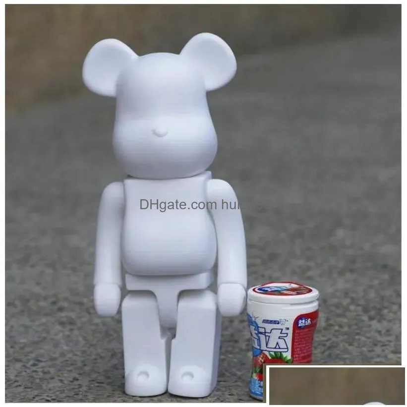 movie games 28cm 400% the bearbrick pvc evade glue black bear and white figures toy for collectors art work model drop delivery toys g