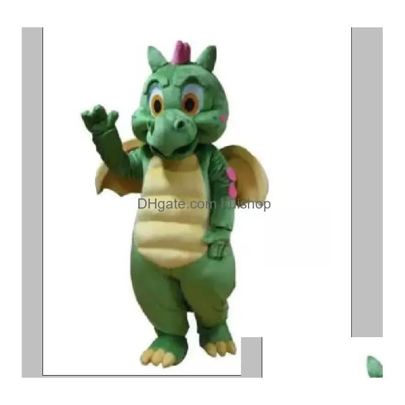 Mascot Halloween Green Dinosaur Costumes Cartoon Character Adt Women Men Dress Carnival Unisex Adts Drop Delivery Apparel Dhvg1