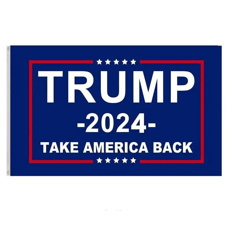 Banner Flags Trump Election 2024 Keep Flag 90X150Cm America Hanging Great Banners 3X5Ft Digital Print Donald Us Drop Delivery Home Gar Dh6U0