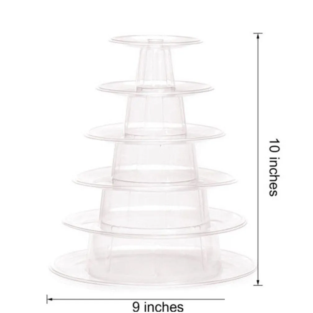 Other Festive & Party Supplies 6 Tiers Wedding Cake Stands Displays Tower For Arons Stand Display Tray Pvc Rack Birthday Drop Delivery Dhbt1