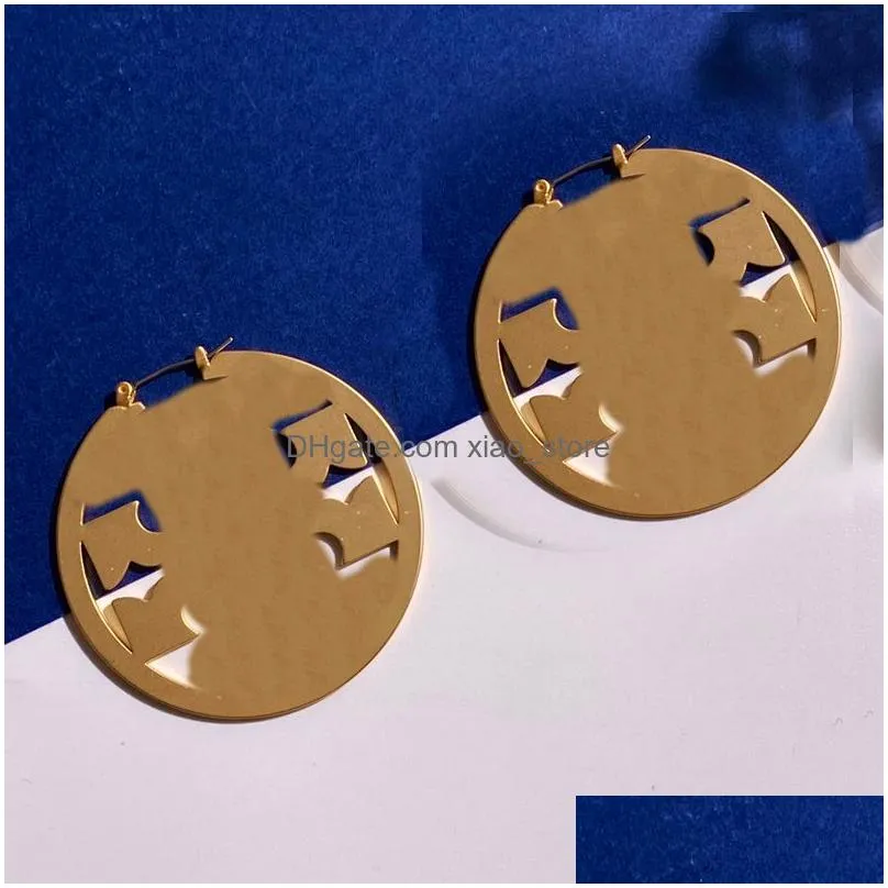 hoop earings designer jewelry 5cm studs earring gold hoops luxurys6130299