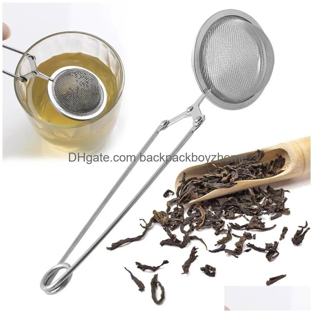 Coffee & Tea Tools Kitchenware Accessories Tools Tea Infuser 304 Stainless Steel Sphere Mesh Strainer Coffee Herb Spice Filter Diffuse Dhulf