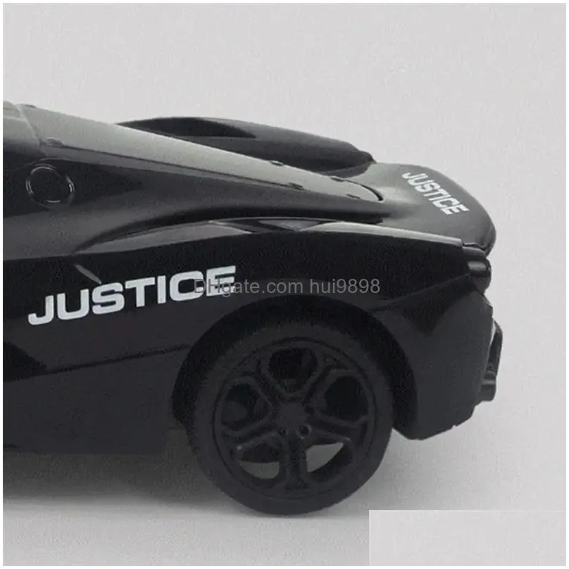 1 24 rc car electric cop car toys with led light remote control racing vehicle model gift for kids 240223