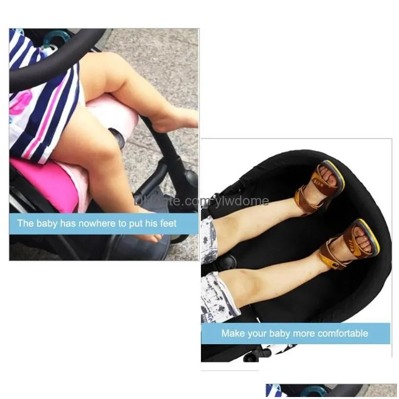 Stroller Parts & Accessories Stroller Parts Accessories Baby Armrest Foot Support With Umbrella Extended Seat Footrest Drop Delivery B Dhctw
